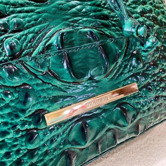 5⭐️SELLER!! 🐊🐊EMERALD MELBOURNE Brahmin MARLOWE - Picture 6 of 16